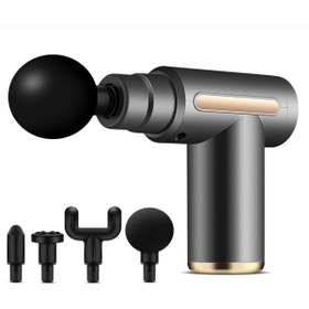 Resim HızlıcaAl Şarjlı Masaj Tabancası Masaj Aleti Darbeli Titreşimli Kas Rahatlatıcı Egzersiz Aleti AMG-6 