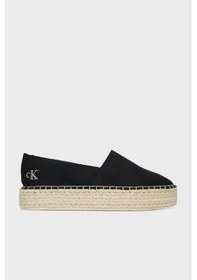 Resim Calvin Klein Bayan Espadril Yw0yw01737 0gm Siyah-beyaz Siyah-beyaz Siyah - Beyaz 