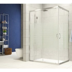 Resim Durul Duşakabin Kare 5mm Çizgili Beyaz 