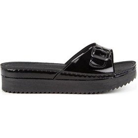 Resim Muya Lisbon Anatomik Taban Kadın Terlik Siyah 