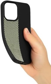 Resim Coverzone iPhone 15 Plus ile uyumlu Kılıf Karbon Fiber Desenli Double Color 2mm Kamera Koruma Çıkıntılı ENIGMA iPhone 15 Plus için Kılıf White Gray 