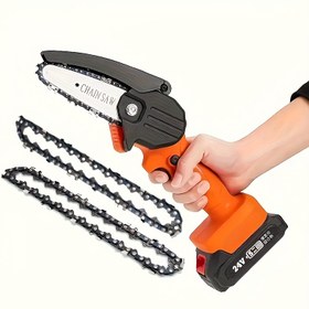 Resim 6 İnç Yüksek Karbon Çelik Kilit, Kablosuz Elektrikli Taşınabilir Zincir Testeresi için Dayanıklı Yedek, Budama Makasları ve Ahşap Kesme için İdeal, Testere Aksesuarı | Dayanıklı Kilit | Metalik Kaplama 