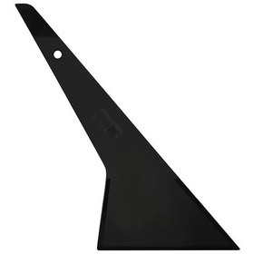 Resim Uzun Saplı Yumuşak Isıya Dayanıklı Köşe Ragle Cam Filmi Çekme Aparatı 30x12cm Siyah 