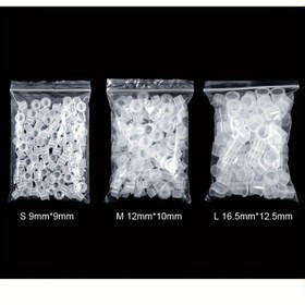 Resim 100 adet Premium Dövme Mürekkep Kapları - 9/12/15mm Uyumlu Kapaklar Dövme Makineleri İçin, Dayanıklı Plastik, Kolay Tutuş Tasarımı, Pil Gerekmez - Profesyonel Sanatçılar ve Başlangıç Seviyesindeki Sanatçılar İçin Temel Araçlar & Aksesuarlar, Dövme Malzemeleri 