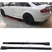 Resim SML Dizayn Audi A4 B8 2008-2016 Rieger Yan Marşpiyel Set (PLASTİK) Boyasız A4 Yan-marşbiyel-ek 