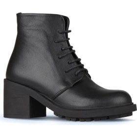 Resim Bueno Shoes Siyah Deri Kadın Topuklu Bot 01WZ7904 01WZ7904 