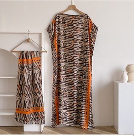 Resim Yeni Moda Yaz Elbisesi Büyük Eşarp Dubai Türkiye Kaftan Müslüman Gevşek Abaya Kadın Afrika Rahat Uzun Tavuskuşu Şal Bornoz Siyah, Çok Renkli 