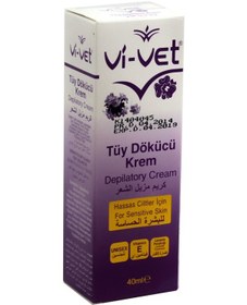 Resim Vi-Vet Hassas Ciltler için Unisex Tüy Dökücü Krem 40 ML 