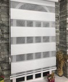 Resim StorBurada Pliseli Stor Zebra Perde Beyaz STB480-D Beyaz 190 x 260 