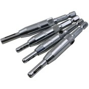 Resim Sones 4 Adet/takım Kapılar Kendiliğinden Ortalanan Menteşe Kılavuz Matkap Ucu Seti Delik Delme Makinesi Ağaç İşleme Aletleri 5/64,7/64,9/64,11/64 İnç 