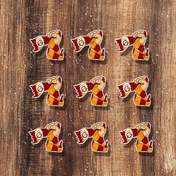Resim 9 Parça Galatasaray Takım Fan Stickerları - Güçlü Kendinden Yapışkanlı Araç Çıkartmaları, Kırmızı & Sarı Renkler (Araçlar, Kamyonlar, Pencereler, Laptoplar İçin) - Takım Ruhunuzu Gösterin! - Taraftar Dekorasyonu, Futbol Aksesuarları, Karikatür Yumruk Desenli 