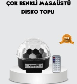 Resim Rgb Led Disko Topu Projektör Ev Partileri, Doğum Günleri Ve Eğlence İçin Işık Şovu Karışık 