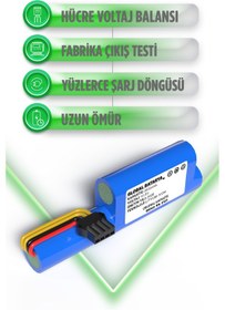 Resim Beko Rs 2121 Uyumlu Robot Süpürge Bataryası 10.8v 2600mah Li-ion Pil Kapasite 