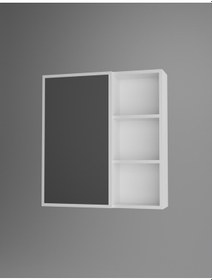 Resim Dalin Tek Kapak Aynalı Banyo Dolabı Beyaz 