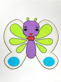 Resim karantuhafiye Bebek Battaniye Aplikesi / Bebek ve Çocuk Aplikesi / Büyük Boy / Kelebek 