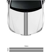 Resim Dark Wind Ön Kaput Renkli Şerit Sticker Sticker Etiket Modeli 