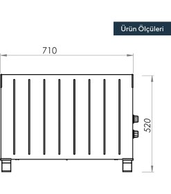 Resim Kumtel Beyaz Fanlı Konvektör Isıtıcı 2500W HC-2952 