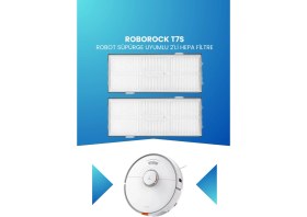 Resim Electroll Roborock T7S Robot Süpürge Uyumlu 2'li Hepa Filtre 