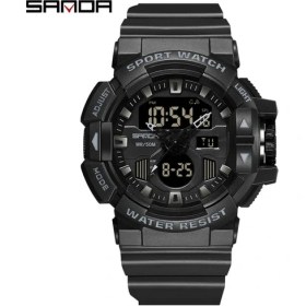 Resim Hanyang BLACK3129 Sanda Yeni Erkekler Kuvars Dijital Saat Erkek Spor Saatler Elektronik Askeri Kol Saati Erkek Su Geçirmez Saat Reloj De Hombre (Yurt Dışından) 