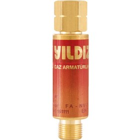 Resim Yıldız 1130 G3/8'' Sol Basınç Düşürücü Alev Emniyet Valfi Yanıcıgaz 
