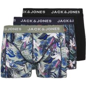 Resim Jack&Jones Jacbrady Flower Trunks 3'lü Erkek Boxer 12268495 (12268495) 
