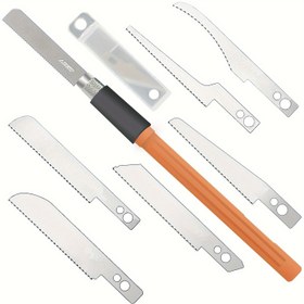 Resim 8 adet Mini El Testere Modeli El Sanatları Aracı, Hobiler İçin Kendin Yap El Sanatı Bıçak Şekillendirme Bıçakları 