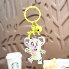 Resim Silver1 Iyi Şanslar Bebek Sevimli Karikatür Peluş Bebek Çanta Kolye Kız Öğrenci Bebek Asılı Anahtar (Yurt Dışından) 