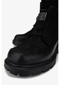 Resim Valmenti Kadın Hakiki Deri Siyah Nubuk Casual Bot 322 2353905 Bn Bot Sk24-25 Sıyah Nbk Siyah Nubuk 