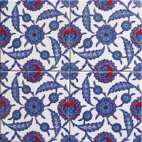 Resim Kütahya Hedef Çini AC56 20 x 20 Dekoratif Çini 