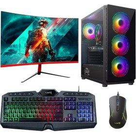 Resim Turbox Tx84 Intel Core i5 3470 8GB Ram 256GB SSD 2GB GT1030 23.8" Curved Masaüstü Oyun Bilgisayarı 