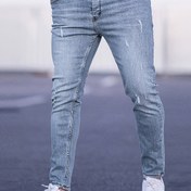 Resim Erkek Skinny Fit kot Jean, %75 Pamuk %23 Polyester %2 Spandex, Orta Esneklik, Tüm Sezonlar İçin Düz Renk Yıkanmış Rahat Stil, Standart Uzunluk, 380g/m² Dokuma Kumaş, Yetişkin Modası Pantolonlar 