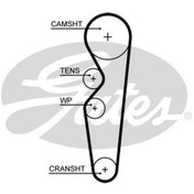 Resim GATES 5665XS Triger Eksantrik Kayışı 097×216 Chery Amulet 1.6 16V 03- Karry 1.6 07- 