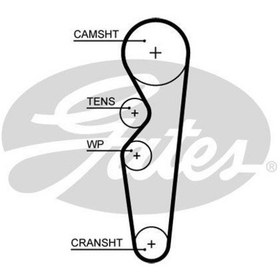 Resim GATES 5665XS Triger Eksantrik Kayışı 097×216 Chery Amulet 1.6 16V 03- Karry 1.6 07- 