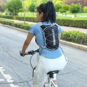 Resim Unisex Hafif Maraton Hidrasyon Paketi - Dış Mekan Yürüyüş ve Seyahat için Fermuarlı Kullanım Cebi ile Dayanıklı Naylon Bisiklet Sırt Çantası, Bisiklet Sırt Çantası 