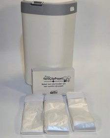 Resim Motek Bebek Bezi Atık Çöp Kovası Uyumlu 1500 Adet Kapasiteli Çöp Poşeti - Standart / Standart 