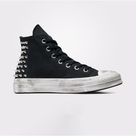Resim Converse Chuck 70 Studded Kadın Siyah Sneaker Düz A07207c Siyah 