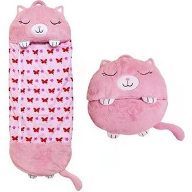 Resim Mengtuo Yeni Rahat Cilt Dostu Karikatür Hayvan Çocuk Uyku Tulumu Pembe Orta Boy Pembe 