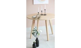 Resim woodywood Yuvarlak Yemek Masası, Modern Çam Kaplama Yemek Masası, Toplantı Masası 