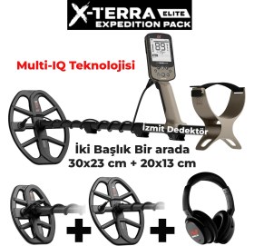 Resim Minelab X-Terra Elıte Expedition Izmit Dedektör Metal Altın Define Dedektörü 2 Başlık 