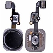 Resim iPhone Uyumlu 6S / 6S Plus Home Tuş Bordu Film Touch Id - Siyah 