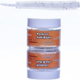 Resim Pandora Kavanoz Perfect Soft Baits Sandworm 7cm Renk:pearlwhite 