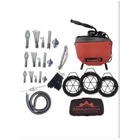 Resim Kanalmakına Profesyonel Kanal Açma Makinesi Full Set 16&19&22 : Kompakt Güç, Güvenilir Çözüm, Yerli Üretim 