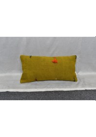 Resim Zehra Abla Halı Yeni El Dokuma Dekoratif Lumbar Kilim Kırlent Yastık Kılıfı 6655 Çok Renkli 