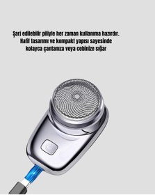 Resim Gld-spt- Taşınabilir Şarjlı Mini Tıraş Makinesi Hassas Kesim, Hızlı Şarj, Kolay Temizlik 