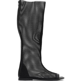 Resim Bueno Shoes Siyah File-Deri Kadın Düz Çizme 30WC371 