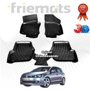 Resim Golf 6 3D Havuzlu Paspas 2010-2013 Arası Siyah N11.21049 