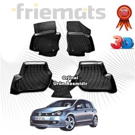 Resim Golf 6 3D Havuzlu Paspas 2010-2013 Arası Siyah N11.21049 