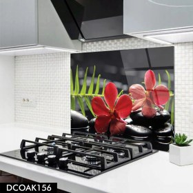 Resim Olinpa Cam Ocak Arkası Koruyucu | Çiçek 