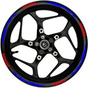 Resim Honda Kırmızı Yazılı Mavi Reflektif Pençe Şeritli 002 