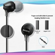 Resim Vkemall Sony Mdr-ex15ap Kablolu Kulak İçi Kulaklık, Mikrofonlu Ve Kontrol Düğmeli, 9mm Sürücü, Comfort Fit Silikon Uyum, Siyah MDR-EX15APB 